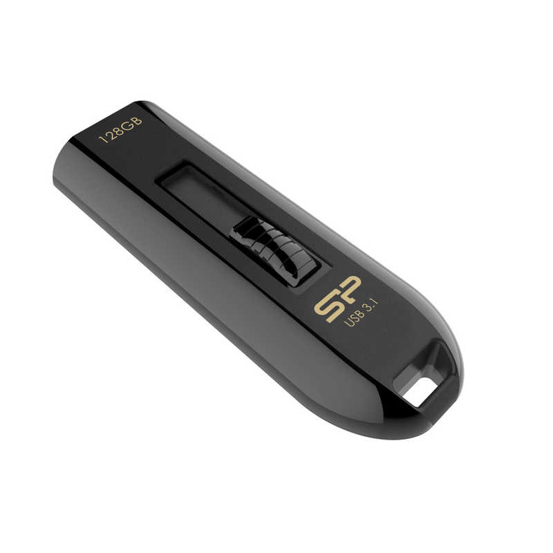 SILICONPOWER SILICONPOWER USBメモリ USB3.1 & USB 3.0 スライド式 ブラック Blaze B21シリーズ 128GB SP128GBUF3B21V1K SP128GBUF3B21V1K