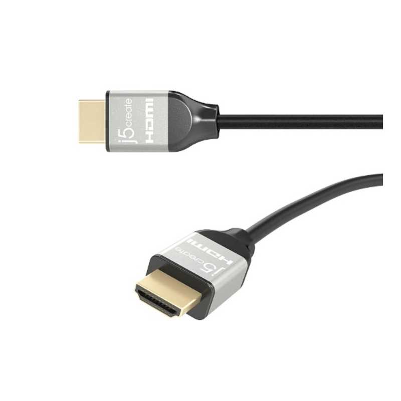 J5 J5 HDMIケーブル ブラック [2m /HDMI⇔HDMI /スタンダードタイプ /4K対応] JDC52 JDC52