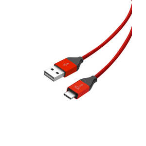 J5 Type-C to Type-A 通信･充電ケーブル (1.2m) スペースグレイ カーディナルレッド JUCX12RL