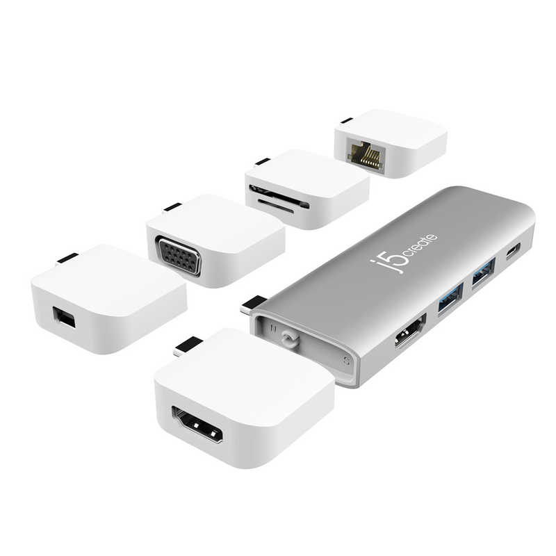 J5 J5 Type-C 11-in-1 Premium Dock for MacBook Pro/AirPD100W対応 JCD389 スペｰスグレイ JCD389 スペｰスグレイ