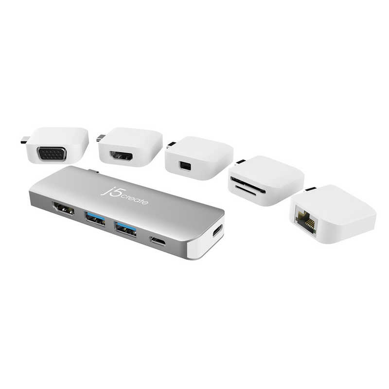 J5 J5 Type-C 11-in-1 Premium Dock for MacBook Pro/AirPD100W対応 JCD389 スペｰスグレイ JCD389 スペｰスグレイ