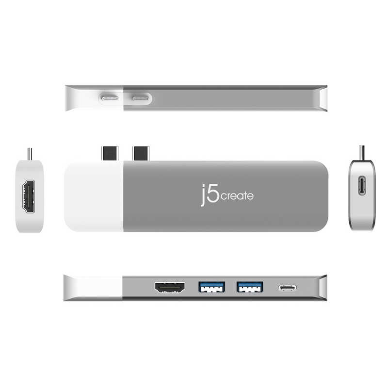 J5 J5 Type-C 11-in-1 Premium Dock for MacBook Pro/AirPD100W対応 JCD389 スペｰスグレイ JCD389 スペｰスグレイ