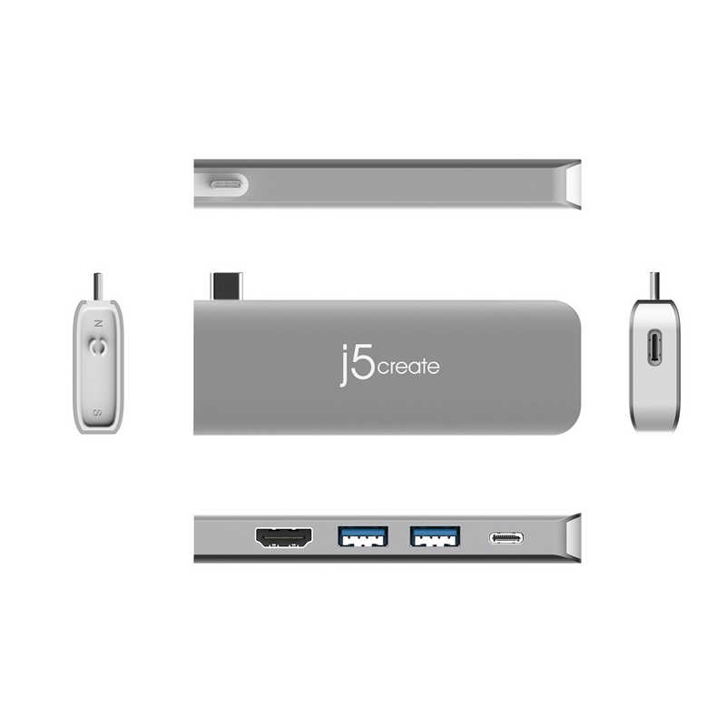 J5 J5 Type-C 11-in-1 Premium Dock for MacBook Pro/AirPD100W対応 JCD389 スペｰスグレイ JCD389 スペｰスグレイ