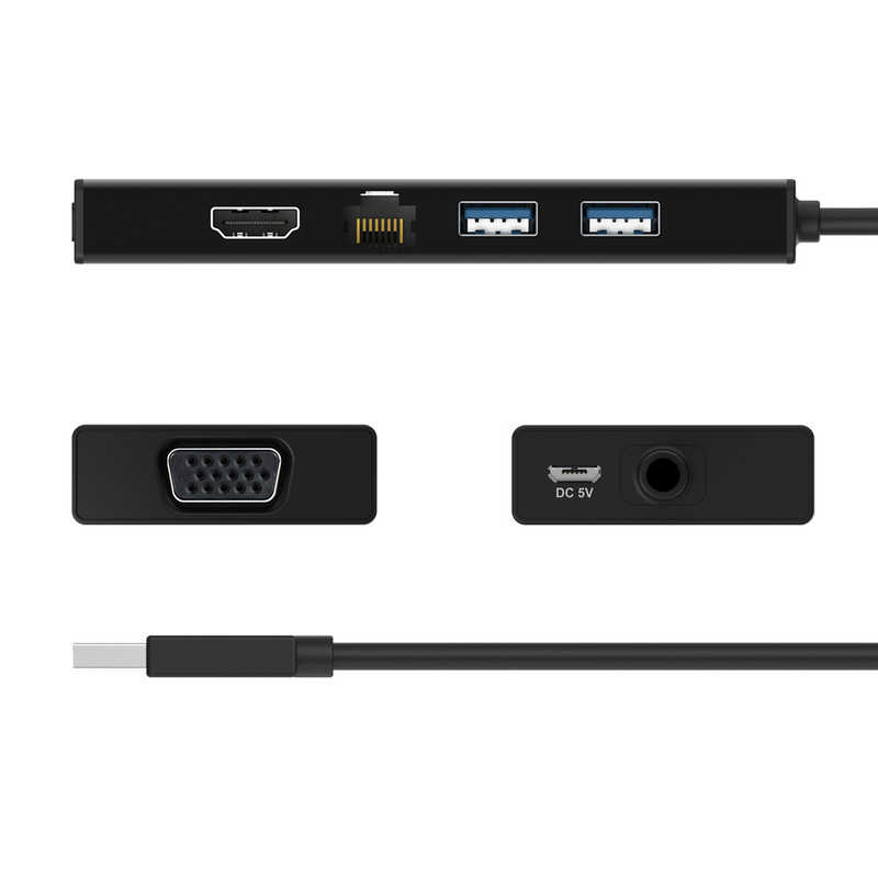 J5 J5 USB3.0 5-in-1 Mini Dock Black (for surface) JUD323B ブラック JUD323B ブラック