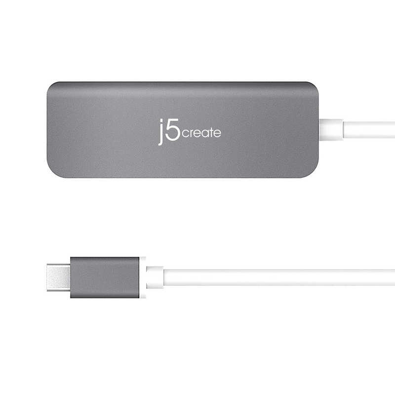 J5 J5 [USB-C オス→メス HDMI / USB-Ax2 / USB-C] マルチハブ USB PD対応 シルバー JCD371 JCD371