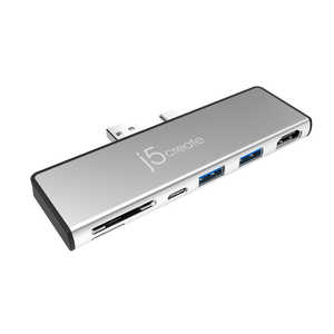 J5 Surface Pro 7ѡUSB-C/USB-A ᥹ HDMI/USB-A Gen2x2/USB-C Gen2 or PD/SD/MicroSD 7in1ߥ˥ɥå С С JCD324S