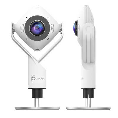 webカメラ　　JVCU360S ホワイトカメラ J5 ウェブカメラ マイク内蔵 360° パノラマミーティング ホワイト
