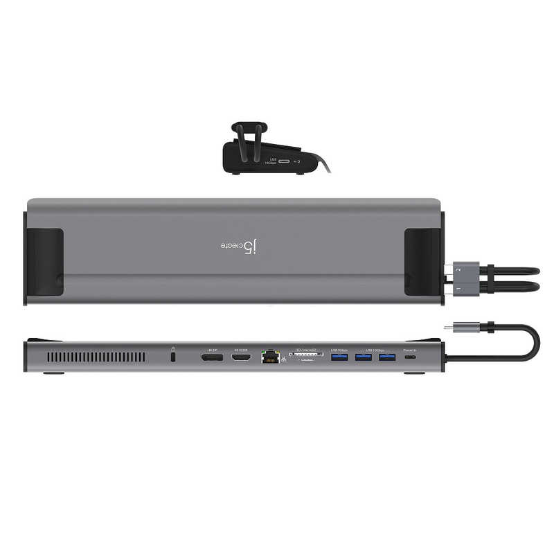 J5 J5 JCD552 USB-C 12in1 Docking Station with NVMe M.2 SSDスロット グレ－&ブラック グレ－&ブラック JCD552 JCD552