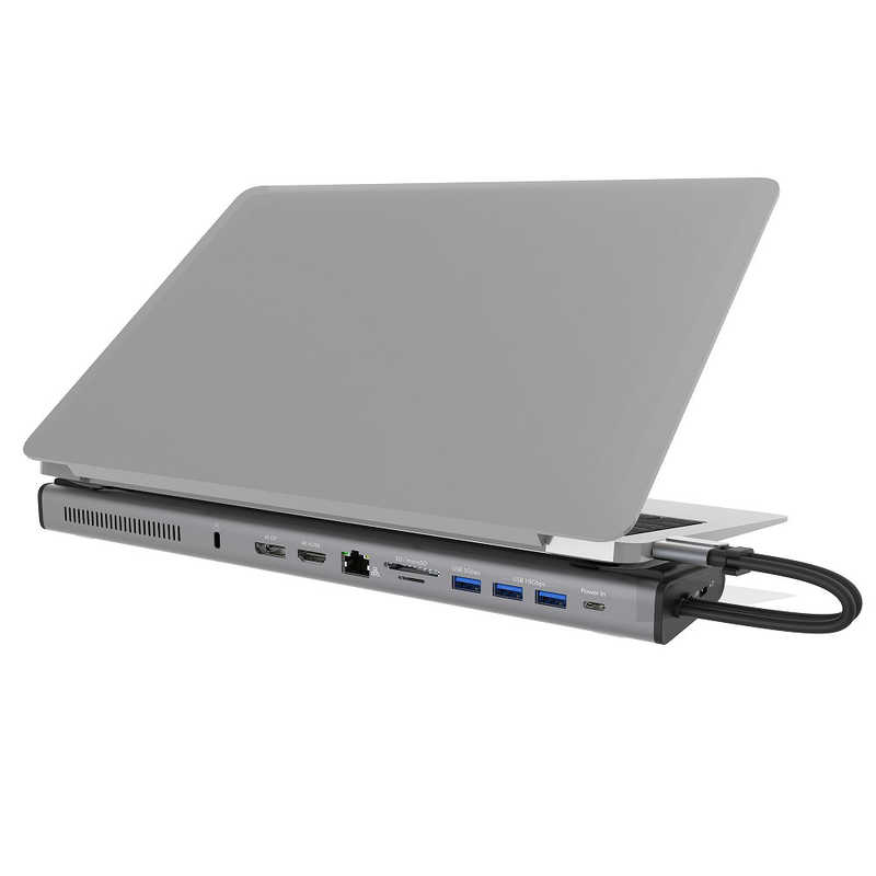 J5 J5 JCD552 USB-C 12in1 Docking Station with NVMe M.2 SSDスロット グレ－&ブラック グレ－&ブラック JCD552 JCD552