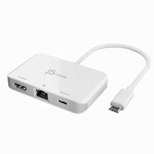 J5 USB-C HDMI LAN PD変換アダプター ＰＤ対応マルチハブ ＰＤ対応マルチハブ JCA351