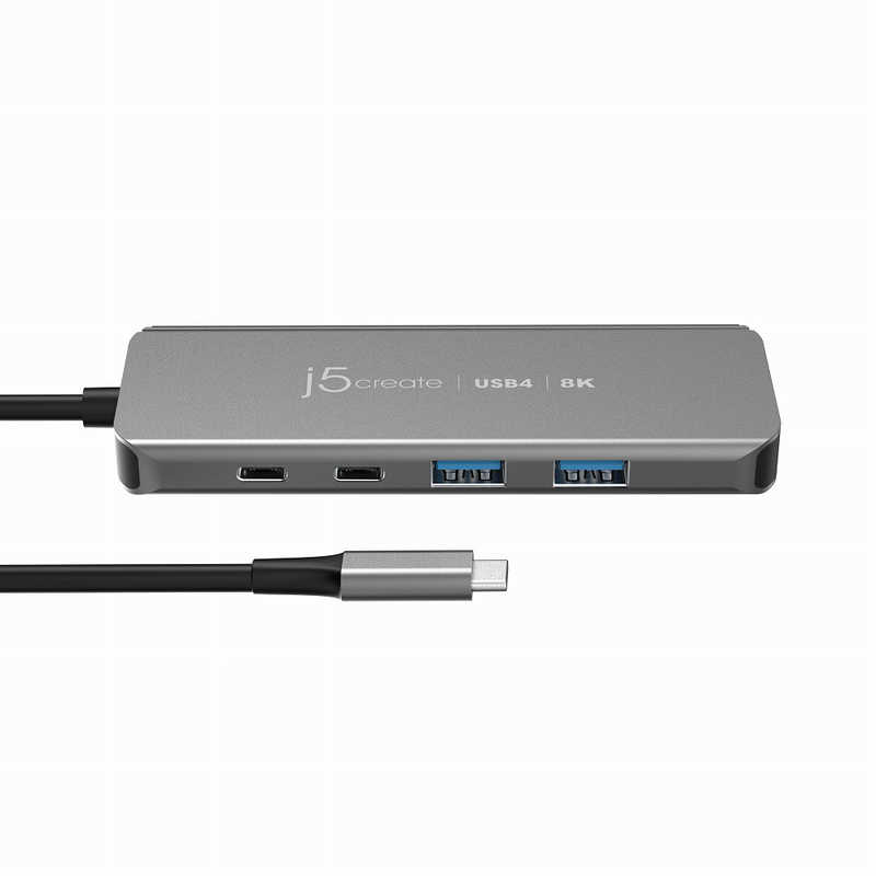 J5 J5 USB4 8K HDMI 5-in-1 マルチハブ ［Type-Cオス /HDMI /USB Power Delivery対応］ スペースグレイ JCH453 JCH453