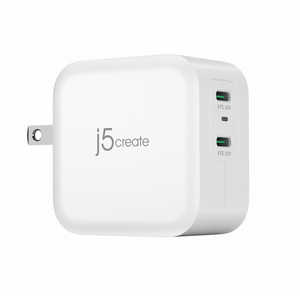 J5 20Wx2ポート USB PD急速充電器 ホワイト ［USB Power Delivery対応 /2ポート］ JUP2440