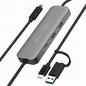 J5 PCリンクハブ USB-C to USB-C＆A ［Type-Aオス /Type-Cオス］ JCH462