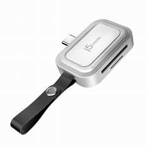 J5 USB-C to SD/microSD card reader for iPhone or any USB-C phones ［スマホ・タブレット対応］ JCHSD33W