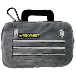 SIGNET エコバッグ 工具BOX型収納式 グレー カラビナ付 98192 SIGNET エコバッグ 工具BOX型収納式 グレー カラビナ付 98192
