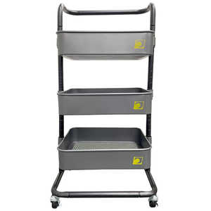 SIGNET 三段スチールラック ダークグレー W425×D360×H860mm 54158