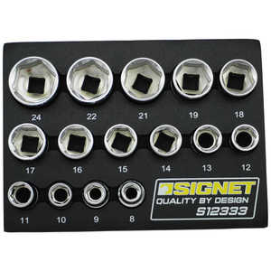 SIGNET 15個組 3/8DR 6角ソケットセット EVAトレー付 12333 SIGNET 15個組 3/8DR 6角ソケットセット EVAトレー付 12333