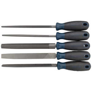 SIGNET 5本組 鉄工ヤスリセット(鉄用)200mm 46170