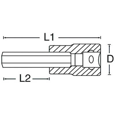 SIGNET 3/8DR 9mm ヘックスビットソケット 22889 の通販