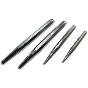 SIGNET 4本組 センターポンチセット八角胴タイプ ミラーメッキ 60570