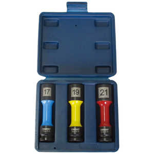 SIGNET 1/2DR 3個組 ホイルナット用薄肉インパクトソケットセット 23395 SIGNET 1/2DR 3個組 ホイルナット用薄肉インパクトソケットセット 23395