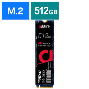 ADDLINK addlink製｢S70｣シリｰズ M.2 NVMe対応SSD 512GB｢バルク品｣ ad512GBS70M2P