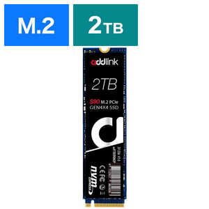 ADDLINK 内蔵SSD PCI-Express接続 S90 GEN4X4 NVMe [M.2 /2TB]｢バルク品｣ AD2TBS90M2P