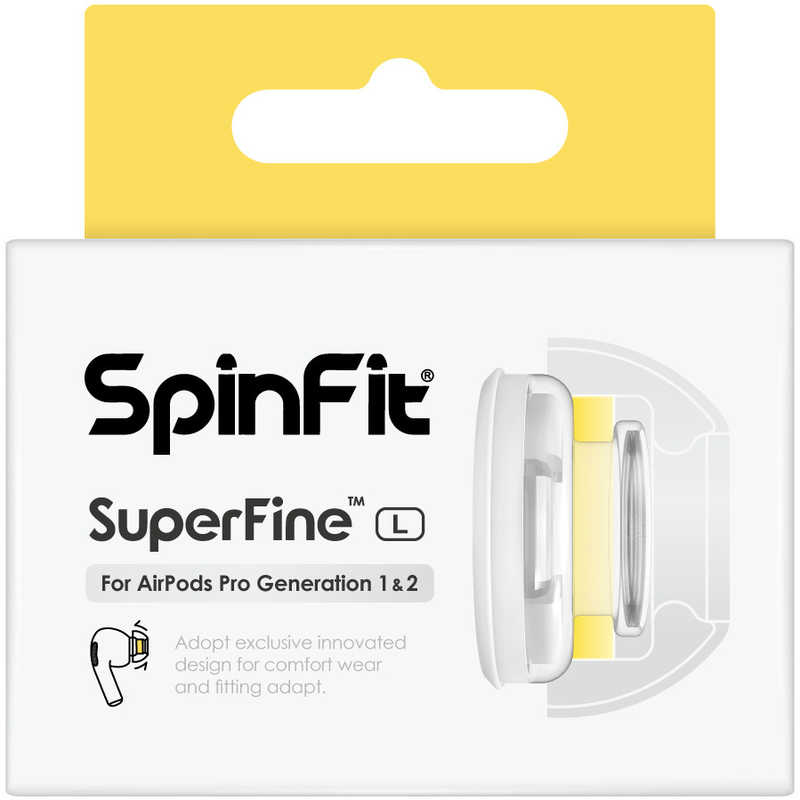 SPINFIT SPINFIT AirPodsPro専用 SuperFineLサイズ/イヤーピース＆アダプター/1ペア SuperFine-L SuperFine-L