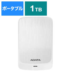 ADATA 外付けHDD ホワイト [ポｰタブル型 /1TB] AHV320-1TU31-CWH