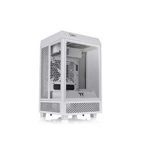 THERMALTAKE PCケース The Tower 100 Snow ホワイト CA-1R3-00S6WN-00