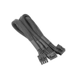 THERMALTAKE Sleeved PCIe Gen 5 Splitter Cables (Dual 8Pin to 12+4Pin)/600mm AC-063-CN1NAN-A1