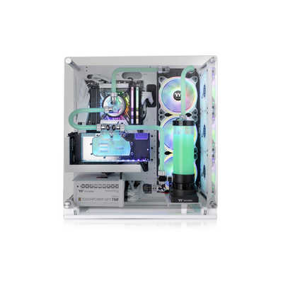 THERMALTAKE PCケース Core P3 TG Pro Snow Edition ホワイト CA-1G4