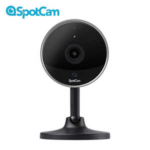 SPOTCAM パノラマAI検知デュアルバンドWi-Fiクラウド動画保存対応 監視カメラ / 防犯監視 介護利用 ペット 子供 安否確認 Pano ［無線 / 暗視対応］ ブラック SpotCam Pano 3