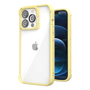 アイキューラボ iPhone 13 Pro Hybrid Cushion QCam Case - Yellow JTLEGEND JT-QC-13P-YE