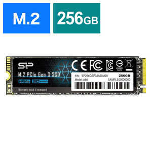 SILICONPOWER SSD 256GB M.2 2280 PCIe3.04 NVMe1.3 P34A60꡼ [256GB /M.2] SP256GBP34A60M28