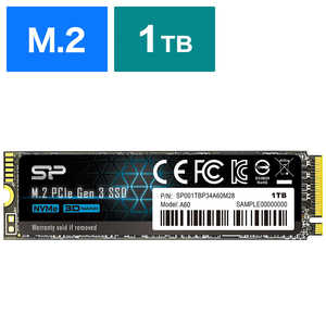 SILICONPOWER ¢SSD PCIe Gen34 P34A60 [M.2 /1TB] SP001TBP34A60M28