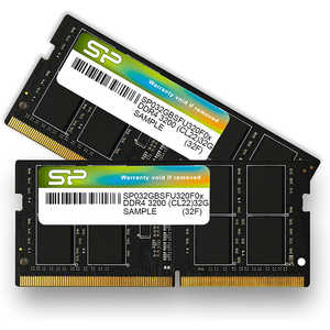 SILICONPOWER SO-DIMM DDR4-3200 (PC4-25600) 32GB2 (64GB) 260Pin [SO-DIMM DDR4 /32GB /2] SP064GBSFU320F22