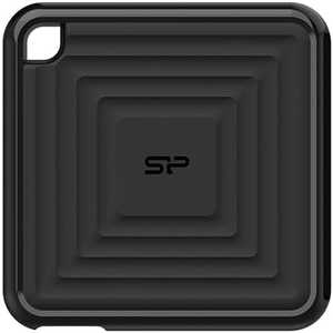 SILICONPOWER 外付けSSD USB-A接続 PC60(Android/Mac/Windows11対応) ［2TB /ポータブル型］ ブラック SP020TBPSDPC60CK