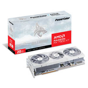 POWERCOLOR եåܡ Radeon RX꡼ /20GBϡ֥Х륯ʡ RX7900XT20G-L/OC/WHITE