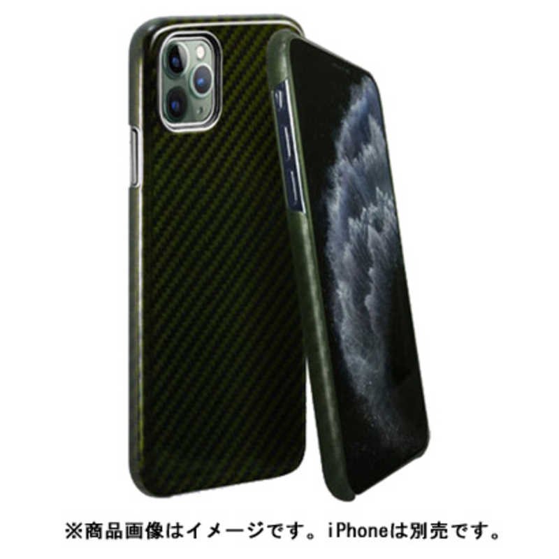 AREA AREA MonCarbon HOVERKOAT グリーン iPhone11 ProMax フルカーボンケース HKXI03EG グリｰン HKXI03EG グリｰン