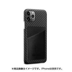 AREA MonCarbon HOVERSKIN サフィアーノブラック iPhone11ProMax フルカーボンケース HSXI03BK ステルスブラック