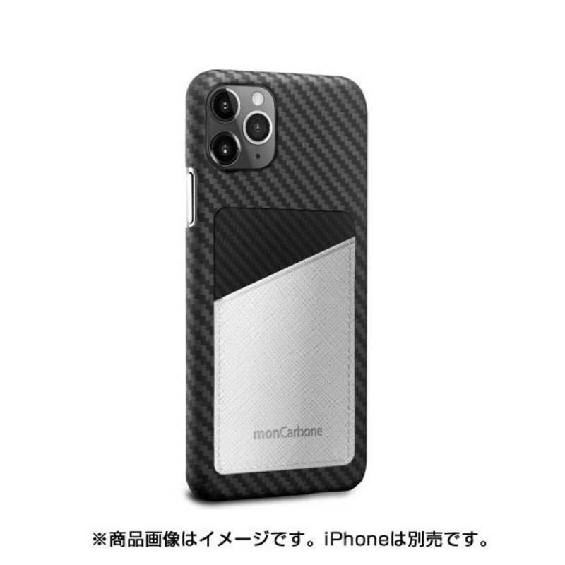 AREA AREA MonCarbon HOVERSKIN サフィアーノホワイト iPhone11ProMax フルカーボンケース HSXI03WT ホワイト HSXI03WT ホワイト