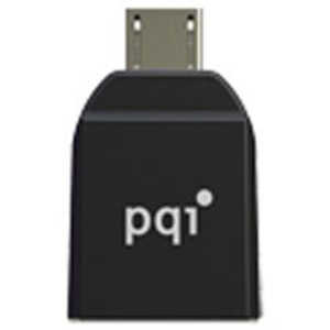 PQIジャパン タブレット/スマｰトフォン対応[micro USB オス→メス USB-A]変換アダプタ Connect 204 RF02-0016R0