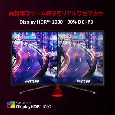ASUS エイスース ゲーミングモニター XG43UQ 43型/ 4K(3840×2160