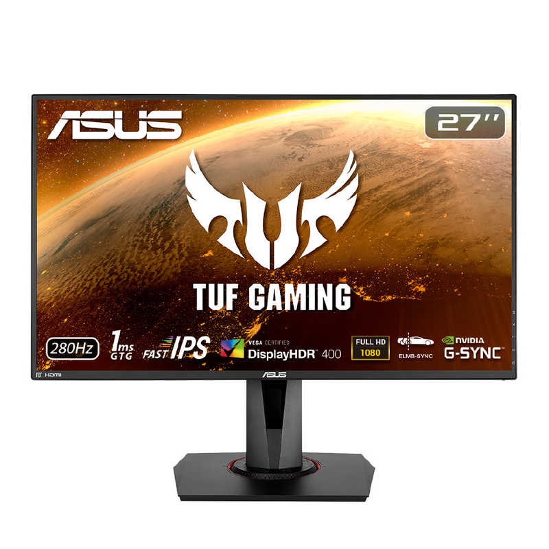 ASUS エイスース ASUS エイスース ゲーミングモニター TUF GAMING ブラック [27型 /フルHD(1920×1080) /ワイド] VG279QM VG279QM