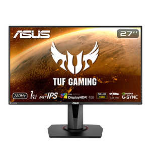 ASUS エイスース ゲーミングモニター 27型/ フルHD(1920×1080)/ ワイド/ ブラック/ TUF GAMING ブラック VG279QM