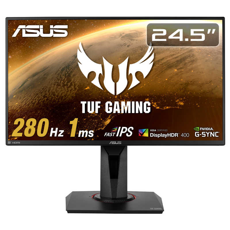 ASUS エイスース ASUS エイスース ゲーミング液晶ディスプレイ TUF Gaming ブラック ［24.5型 /フルHD（1920×1080） /ワイド］ VG259QM VG259QM