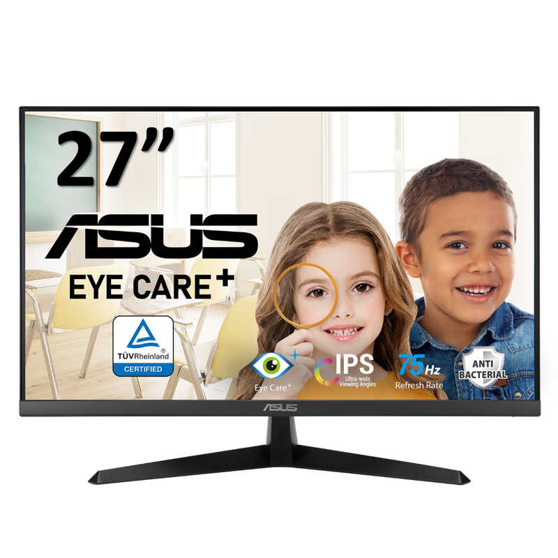 ASUS エイスース ASUS エイスース PCモニター Eye Care Plus ブラック [27型 /フルHD(1920×1080) /ワイド] VY279HE VY279HE