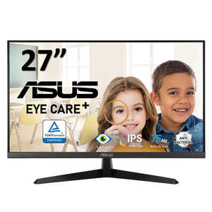 ASUS エイスース PCモニター Eye Care Plus ブラック [27型 /フルHD(1920×1080) /ワイド] VY279HE