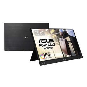 ASUS エイスース PCモニター ZenScreen ブラック USB-C＋USB-A接続[15.6型 /フルHD(1920×1080) /ワイド] MB16ACV